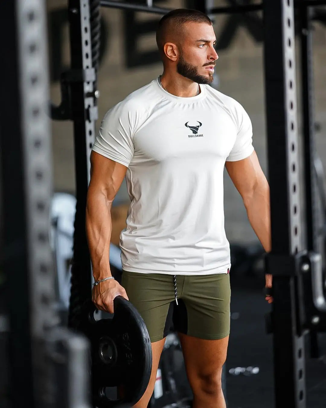 New Style Men'S Thin Short Sleeve Ice Silk Summer Gym Exercise T Shirt Slim O-Neck Bottoming Fashion Men Clothing Tops