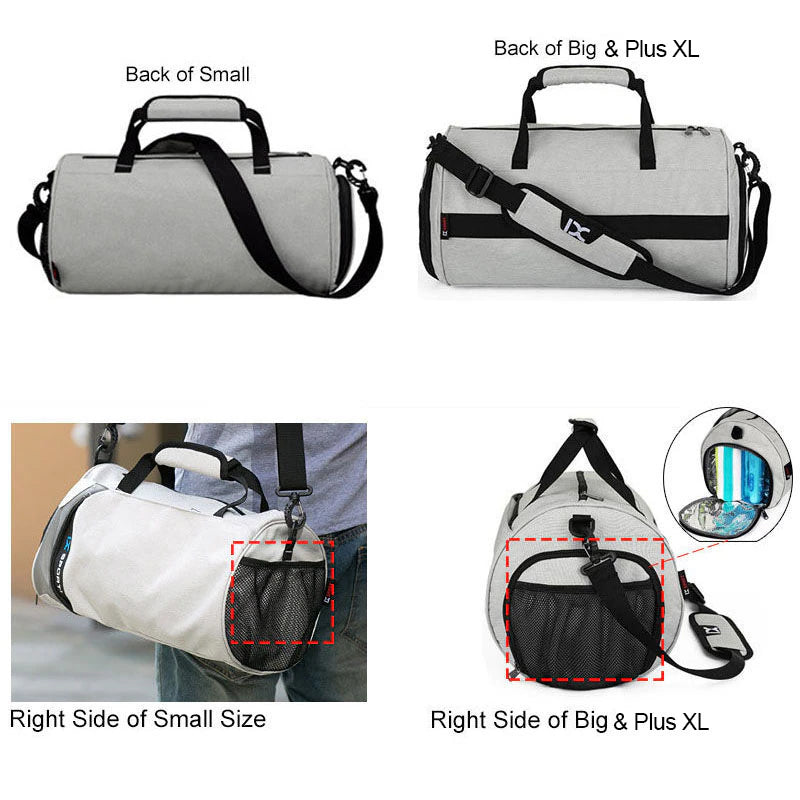 Large Gym Bag Fitness Bags Wet Dry Training Men Yoga for Shoes Travel Shoulder Handbags Multifunction Work Out Swimming Bag