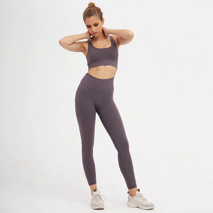 2 Pieces Seamless Fitness Women Yoga Suit Gym Push up Clothes Workout Sport Set Padded Sports Bra High Waist Legging Sportswear