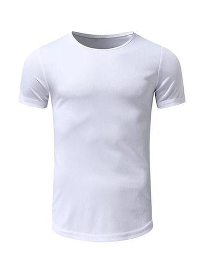 Summer Sports Quick-Drying Short-Sleeved T-Shirt Men'S Running Outdoor Training Half-Sleeved Breathable Gym Fitness Clothing