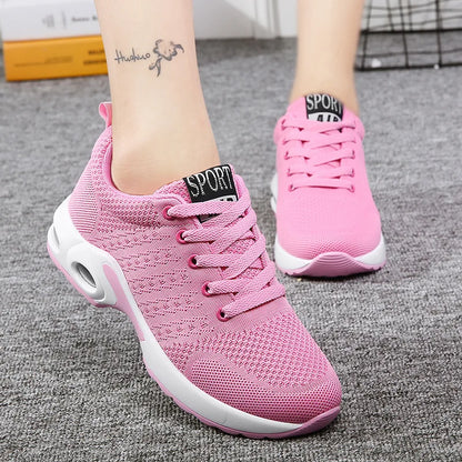 Fitness Shoes Woman Arder Sports Girl Running Shoes Ventilation Net Jogging Shoes Air Cushion Sneaker Cushioning Women Shoe