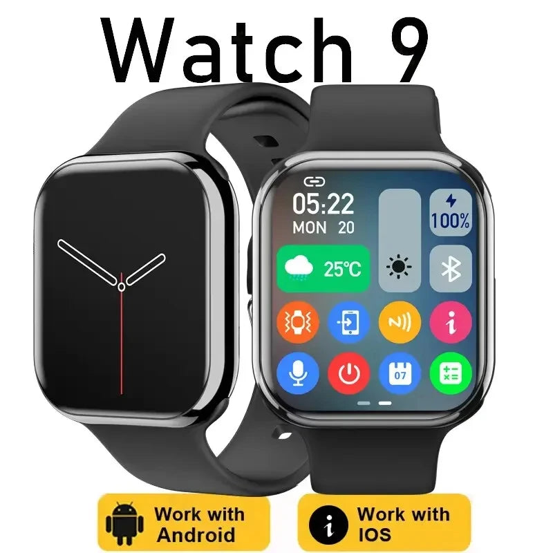 New Smart Watch Men for Apple Watch 9 Series Always on Display Body Temperature BT Call GPS NFC Women Smartwatch for IOS Android