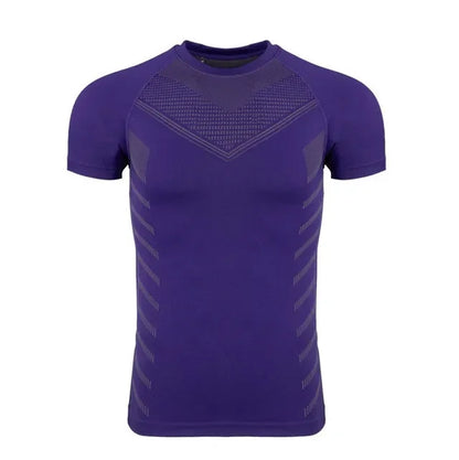 Gym Sports Fitness Training Clothes Men'S T-Shirts Quick Breathable Elastic Tight Clothing Basketball Short Slves T-Shirts