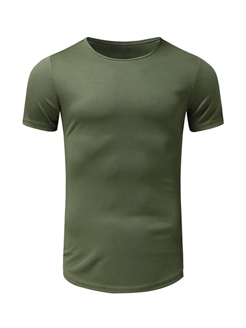 Summer Sports Quick-Drying Short-Sleeved T-Shirt Men'S Running Outdoor Training Half-Sleeved Breathable Gym Fitness Clothing