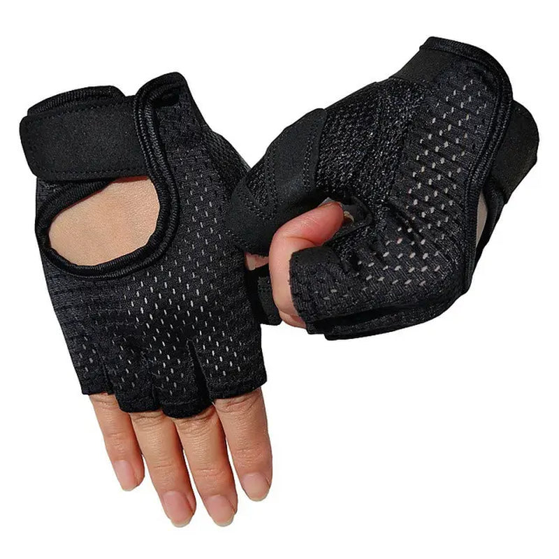 2 Pieces Professional Gym Fitness Gloves Power Weight Lifting Women Men Crossfit Workout Bodybuilding Half Finger Hand Protector