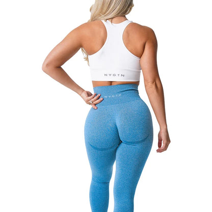 Speckled Seamless Spandex Leggings Women Soft Workout Tights Fitness Outfits Yoga Pants High Waisted Gym Wear