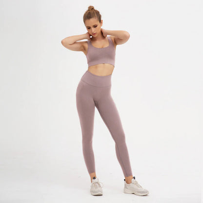 2 Pieces Seamless Fitness Women Yoga Suit Gym Push up Clothes Workout Sport Set Padded Sports Bra High Waist Legging Sportswear